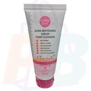 pura bazaar sub milain ga cosmetics cathy doll aura whitening serum foam cleanser