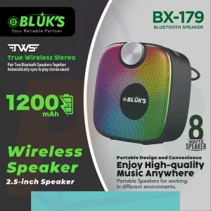 pura bazaar sub milain ga pc mobile Studio accessories BLÜK’S BX-179 Wireless Speaker