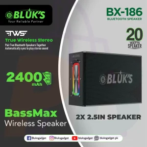 pura bazaar sub milain ga pc mobile Studio accessories BLÜK’S BX-186 BassMax Wireless Speaker