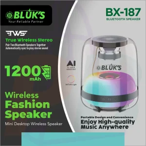pura bazaar sub milain ga pc mobile Studio accessories BLÜK’S BX-187 Wireless Fashion Speaker