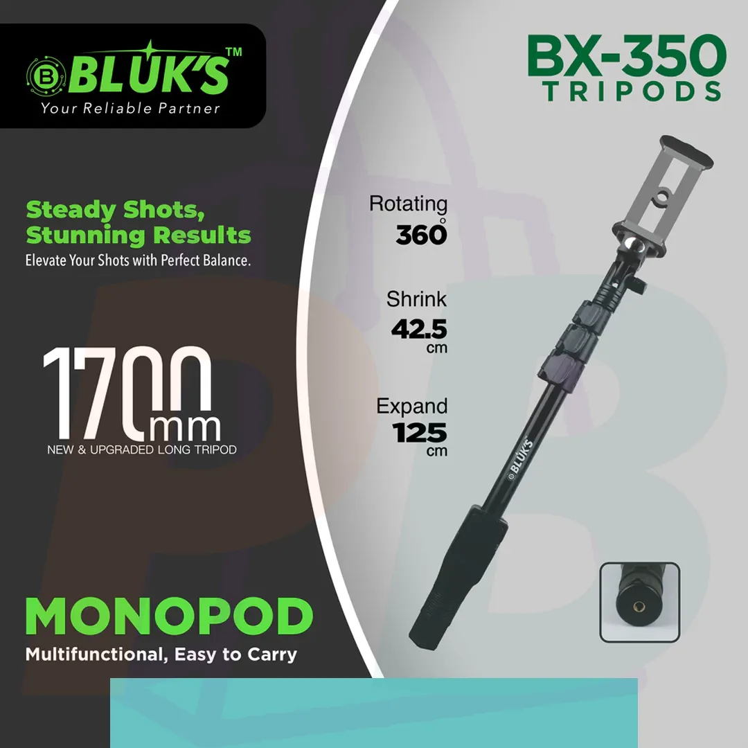 pura bazaar sub milain ga pc mobile Studio accessories BLUK'S BX-350 Extra Long Stick