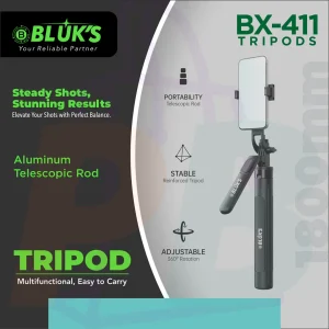 pura bazaar sub milain ga pc mobile Studio accessories BLUK'S BX-411 Multifunctional Tripod