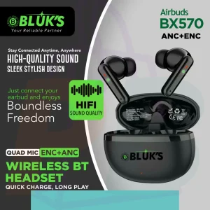 pura bazaar sub milain ga pc mobile Studio accessories BLUK'S BX-570 Wireless Earbuds