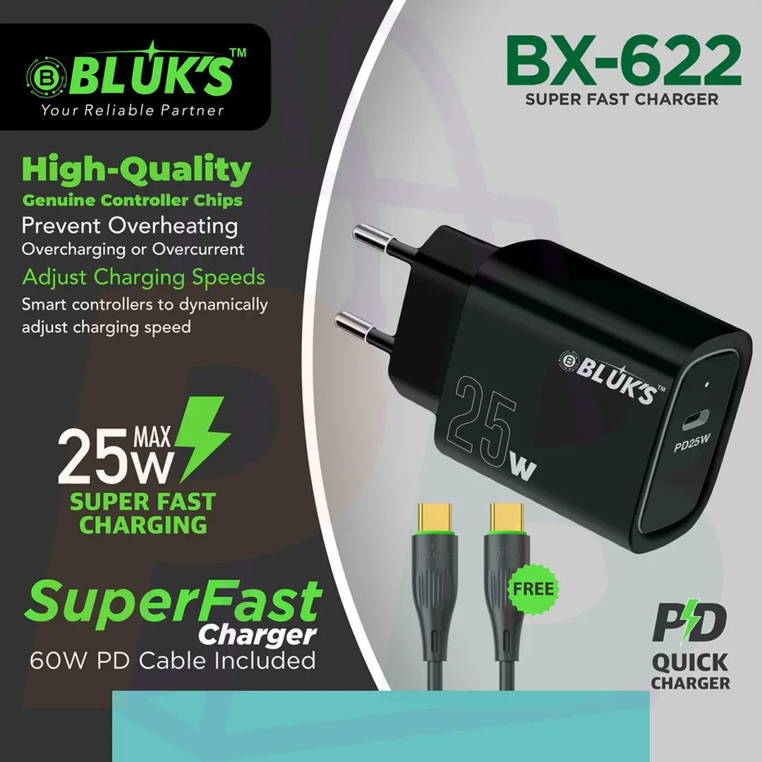 pura bazaar sub milain ga pc mobile Studio accessories BLUK'S BX-622 Super Fast Charger