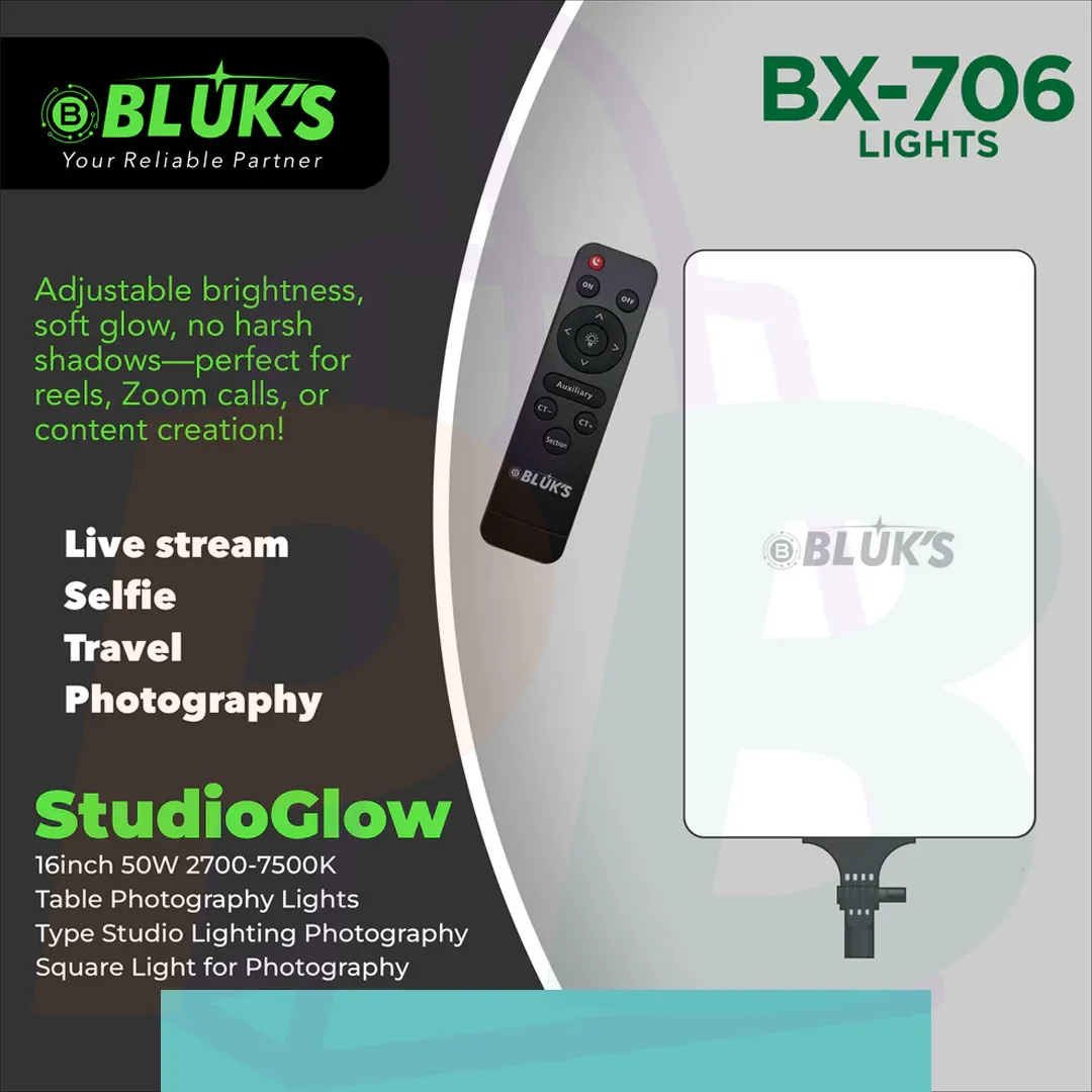 pura bazaar sub milain ga pc mobile Studio accessories BLUK'S BX-706 StudioGlow Photography Light