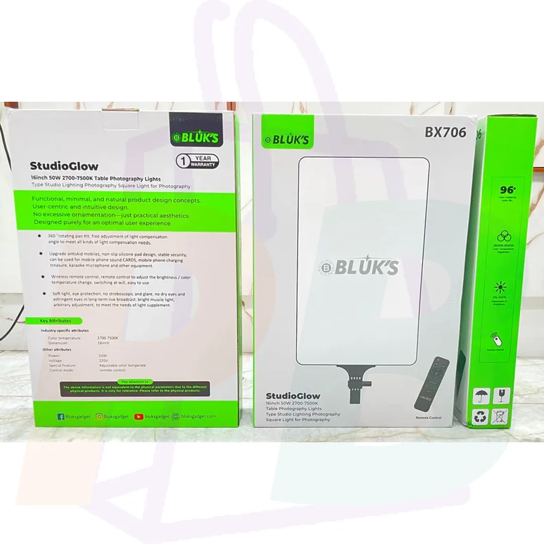 pura bazaar sub milain ga pc mobile Studio accessories BLUK'S BX-706 StudioGlow Photography Light