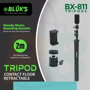 pura bazaar sub milain ga pc mobile Studio accessories BLUK'S BX-811 Tripod Stand