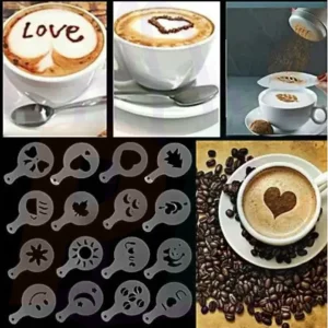 pura bazaar sub milay milain ga crockery cutlery Silicone Coffee Art Stencil