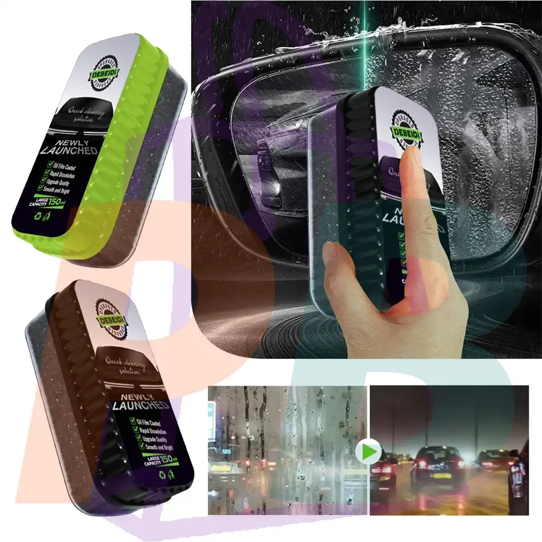 Pura Bazaar Sub Milain Ga CAR ASSECCRIOS Car Glass Oil Film Removing Cleaner Glass Polish Cleaner Windscreen Cleaner Car Glass Polish Clear Window Car Detail tools