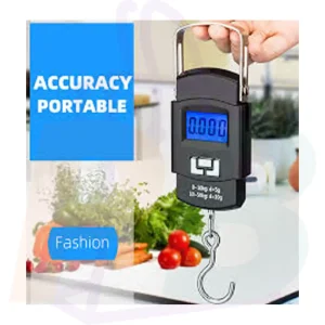 Pura Bazaar Sub Milain Ga home decoor 50KG Portable Digital Hanging Scale with Hook Electronic Fishing, Luggage & Kitchen Weight Scale